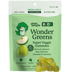 Plant People WonderGreens Kids bottle on-shelf showing on-the-go nutrition.