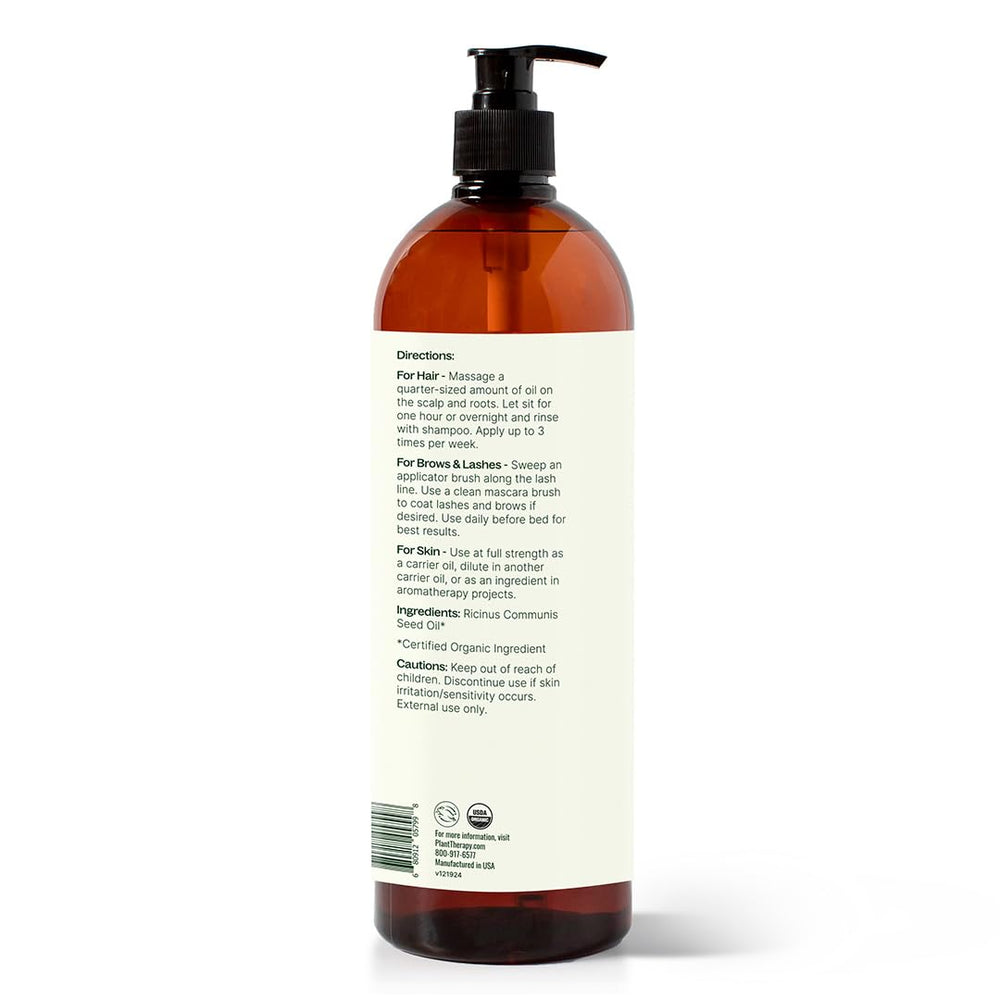 Castor oil pack setup with bottle and wrap