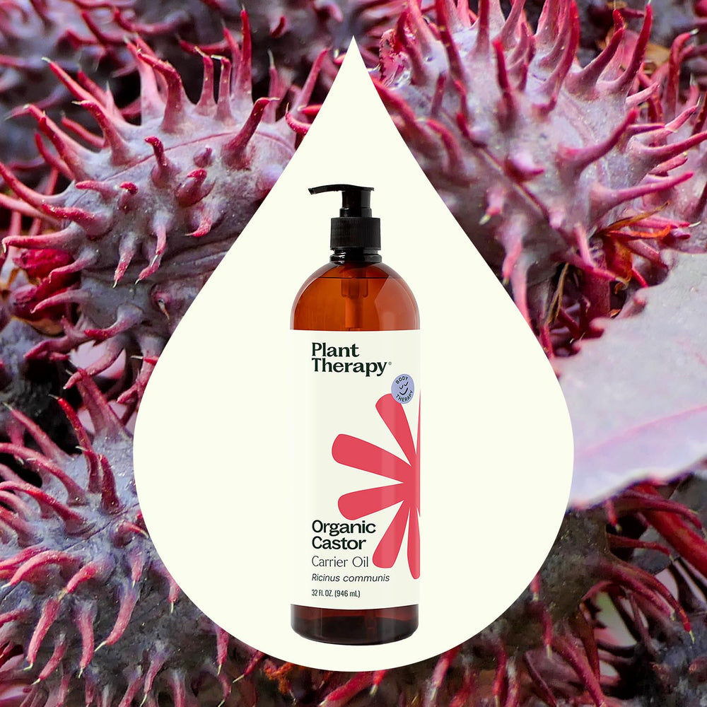 Close-up of creamy castor oil texture for skin hydration