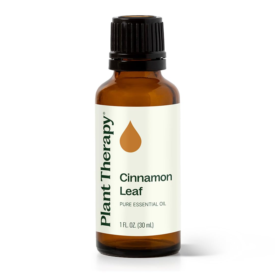 Plant Therapy Cinnamon Leaf Oil bottle ready for diffuser aromatherapy