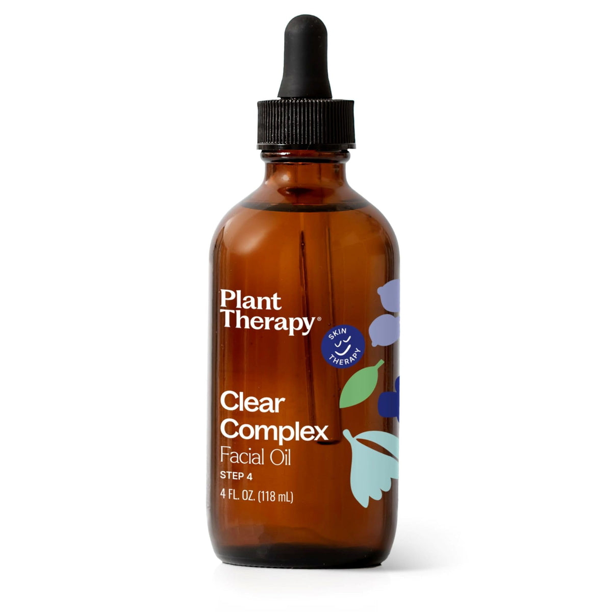 Plant Therapy Clear Complex Carrier Oil Blend 4oz bottle, light, non-greasy base for oils.