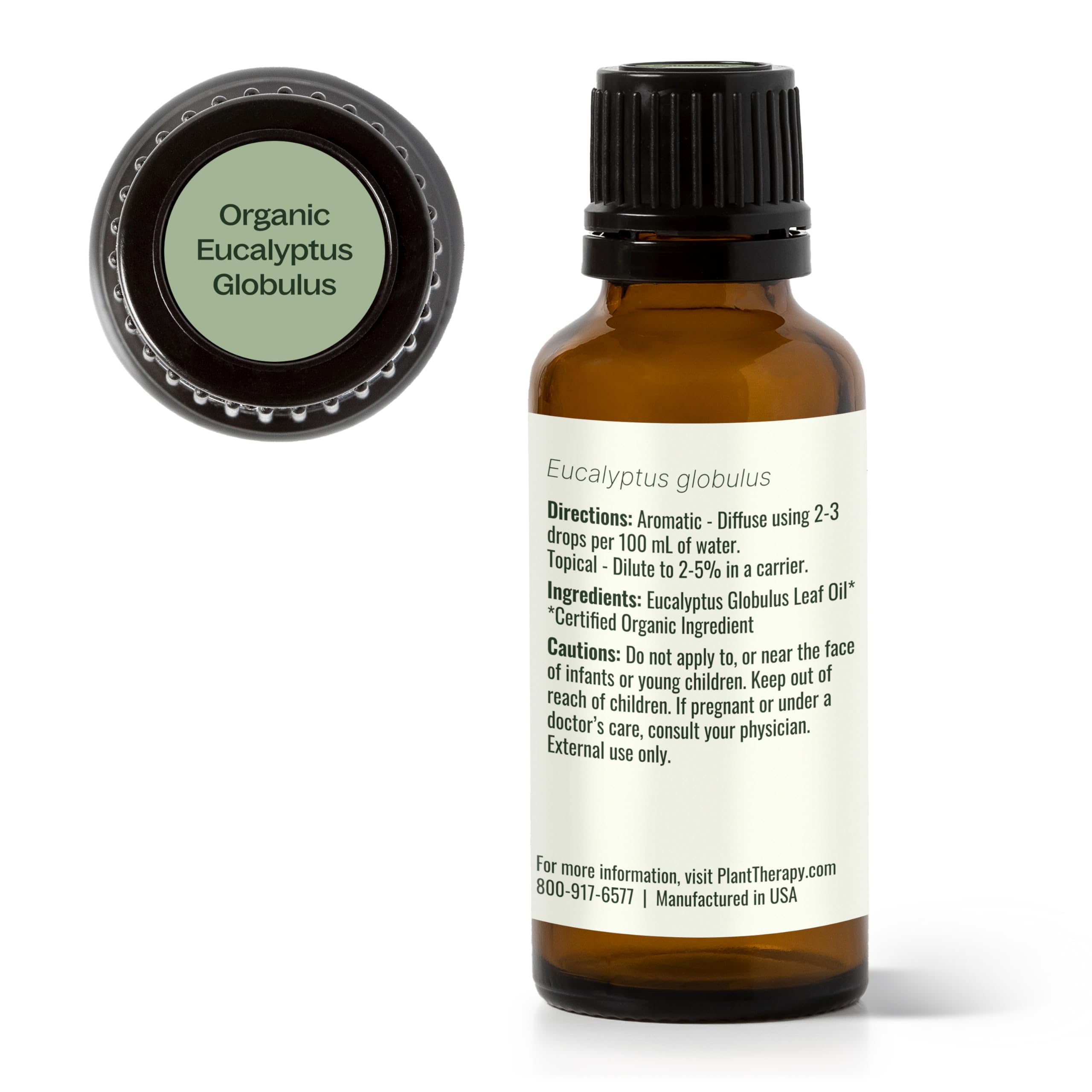 Plant Therapy Eucalyptus Globulus oil scent for refreshing atmosphere and mood enhancement.