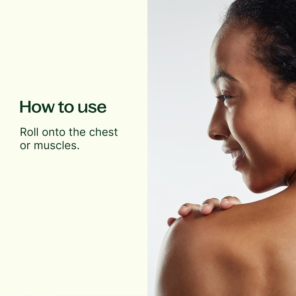 Plant Therapy Eucalyptus Roll-On roller applicator for easy, mess-free chest or neck refreshment.