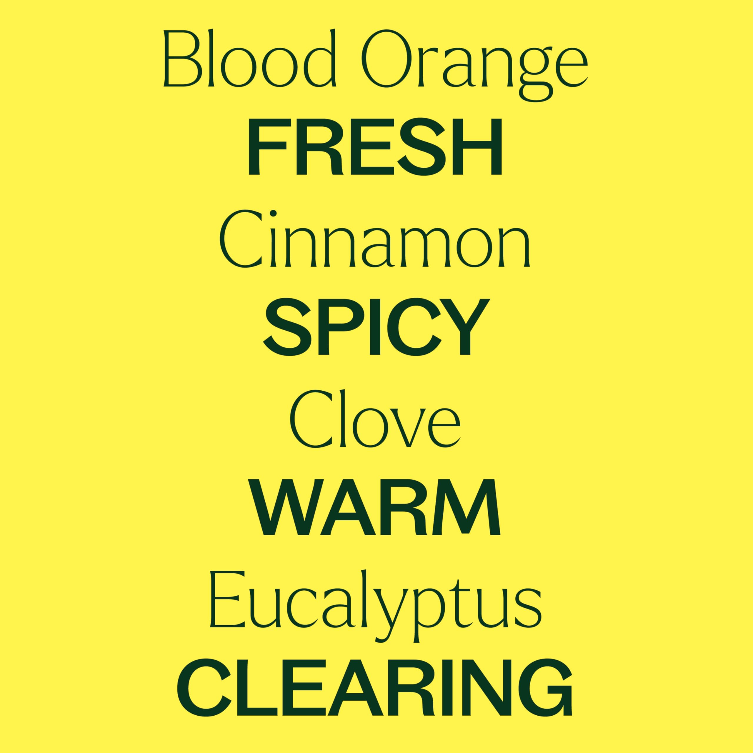 Close-up of Germ Fighter ingredients: lemon, clove, eucalyptus, cinnamon, rosemary.