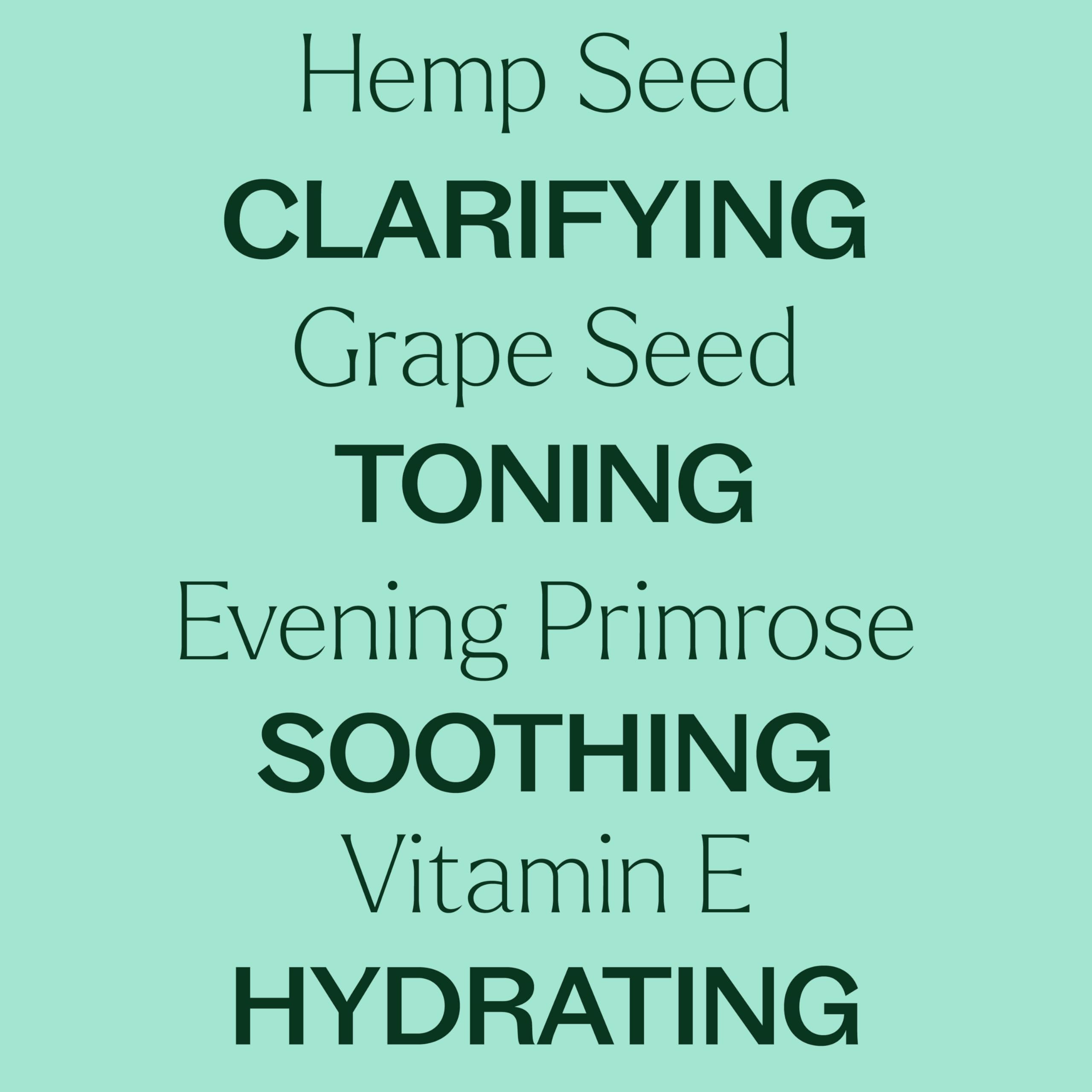 Hemp seed oil visual representing light texture for skin use.