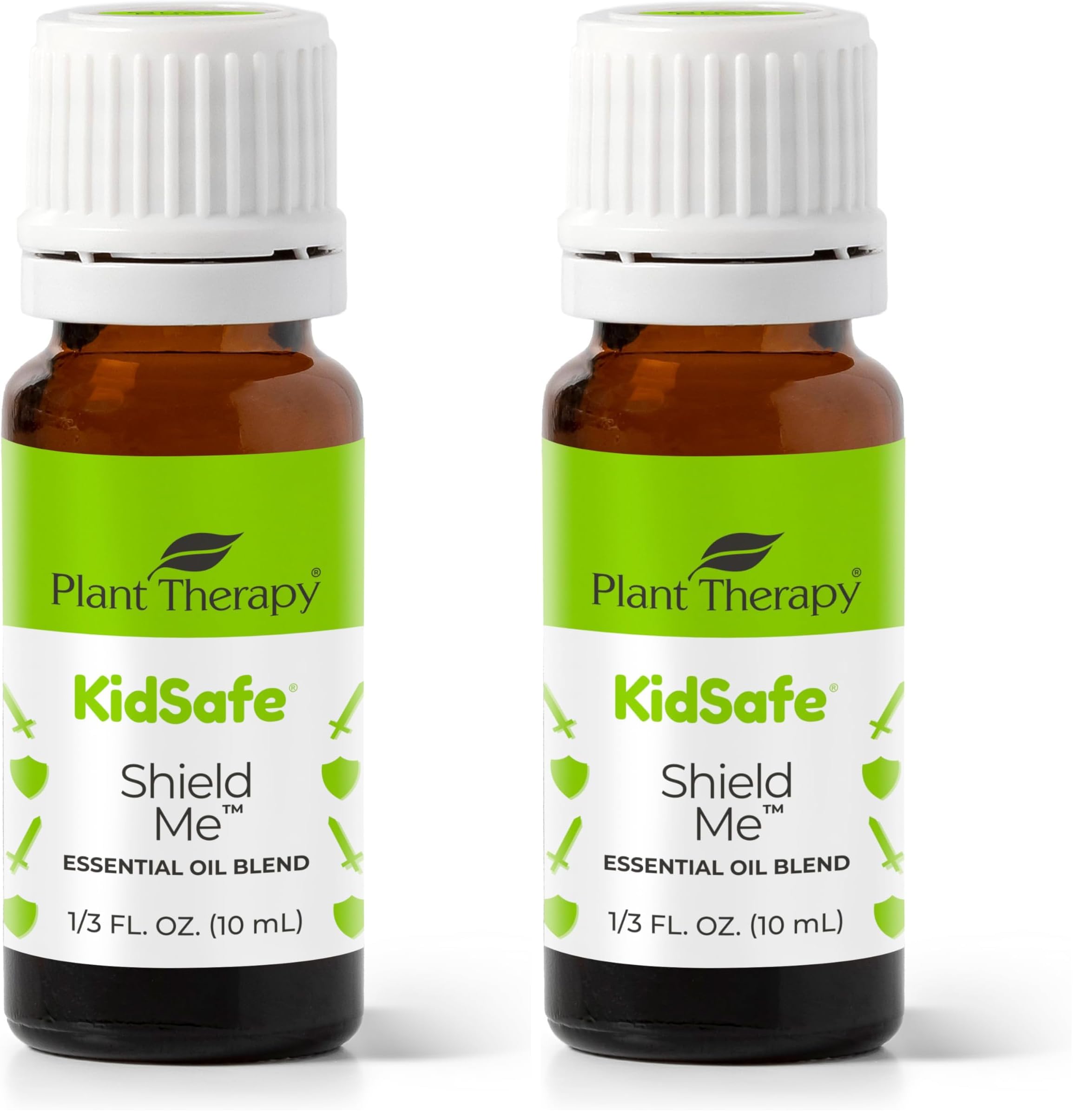 Plant Therapy KidSafe Shield Me bottle showing outdoor-friendly citrus blend.