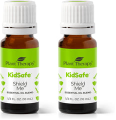Plant Therapy KidSafe Shield Me bottle showing outdoor-friendly citrus blend.