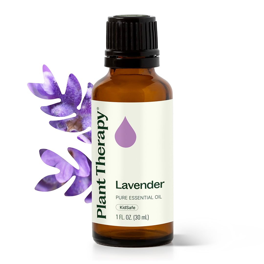 Plant Therapy Lavender Oil 30ml bottle for calming aromatherapy and skincare.
