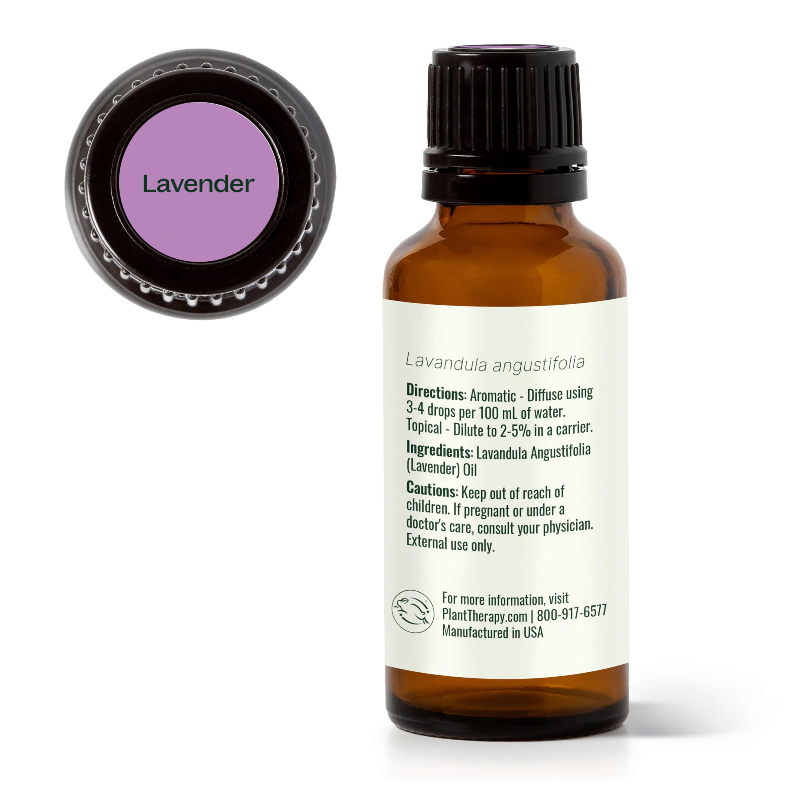 Plant Therapy Lavender Oil packaging highlighting value and purity.