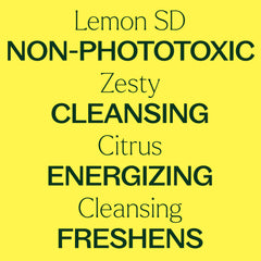 Plant Therapy lemon oil bottle close-up for cleaning and refreshing routines.