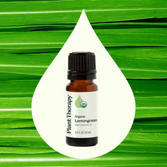 Plant Therapy lemongrass oil bottle for skincare dilution and use