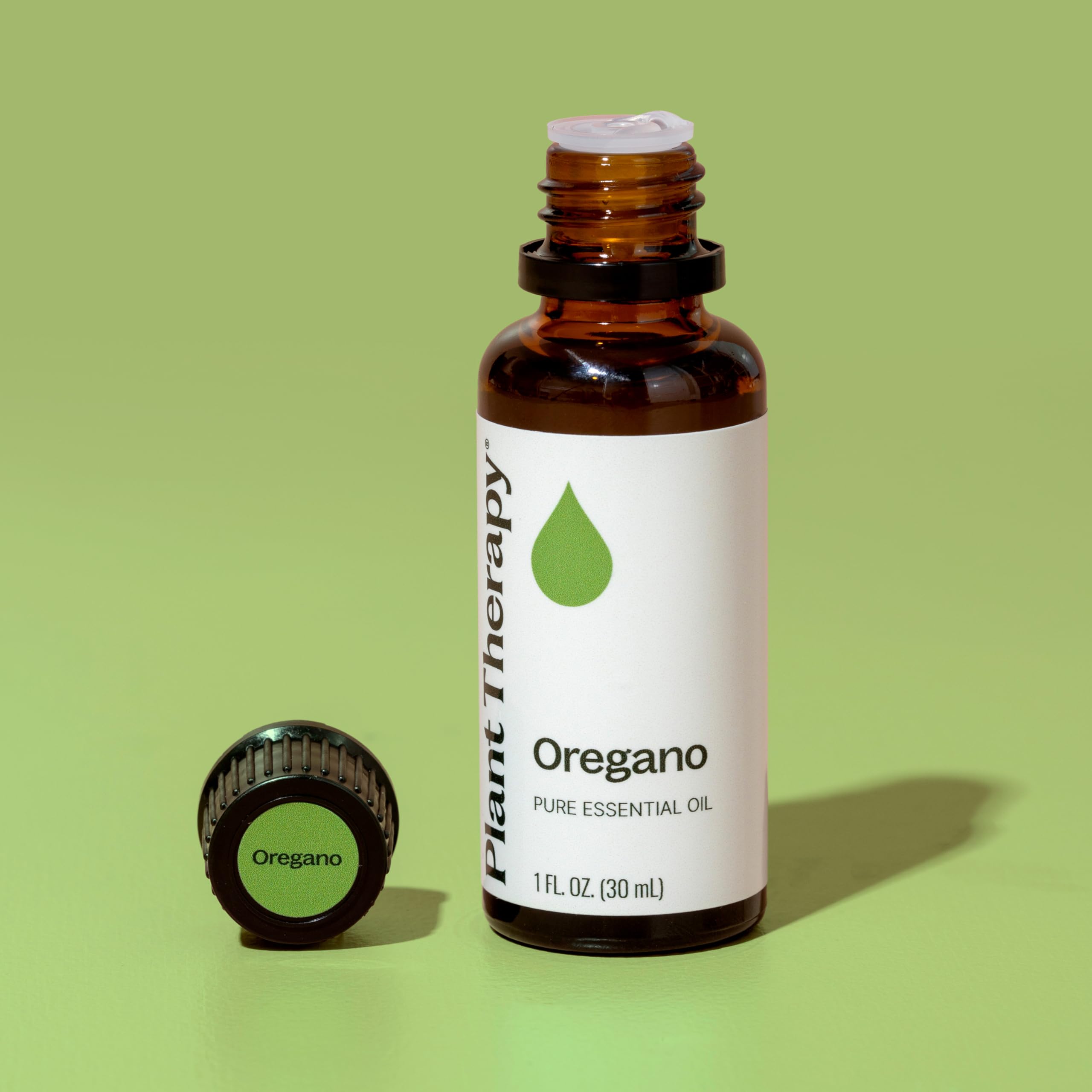 Plant Therapy oregano oil GC-MS badge close-up indicating quality testing