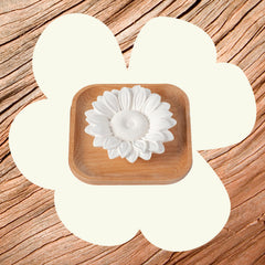 Plant Therapy passive sunflower diffuser close-up highlights easy oil diffusion.