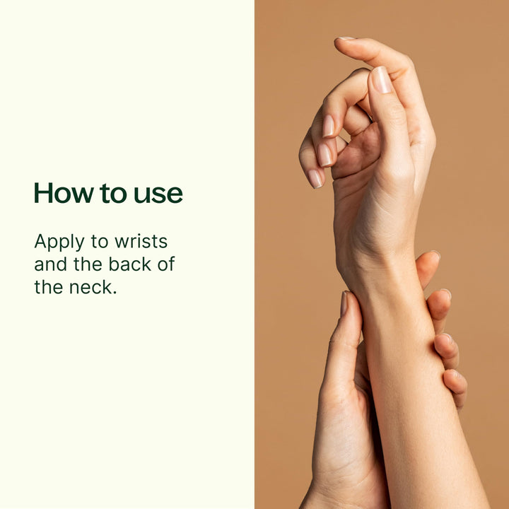 Plant Therapy Patchouli roll-on label view for convenient aromatherapy.