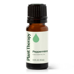 Plant Therapy Peppermint Oil bottle ready for diffusion and topical application
