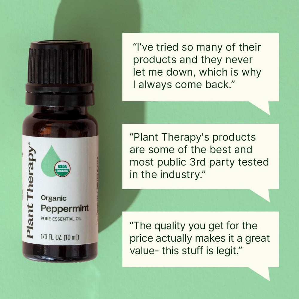 Plant Therapy peppermint oil in DIY skincare like lip balm or lotion.