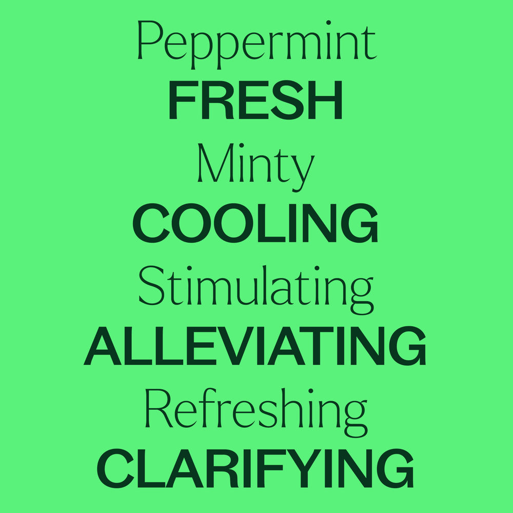 Peppermint oil applied topically for a cooling massage with dilution