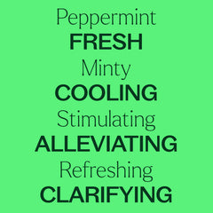Peppermint oil applied topically for a cooling massage with dilution