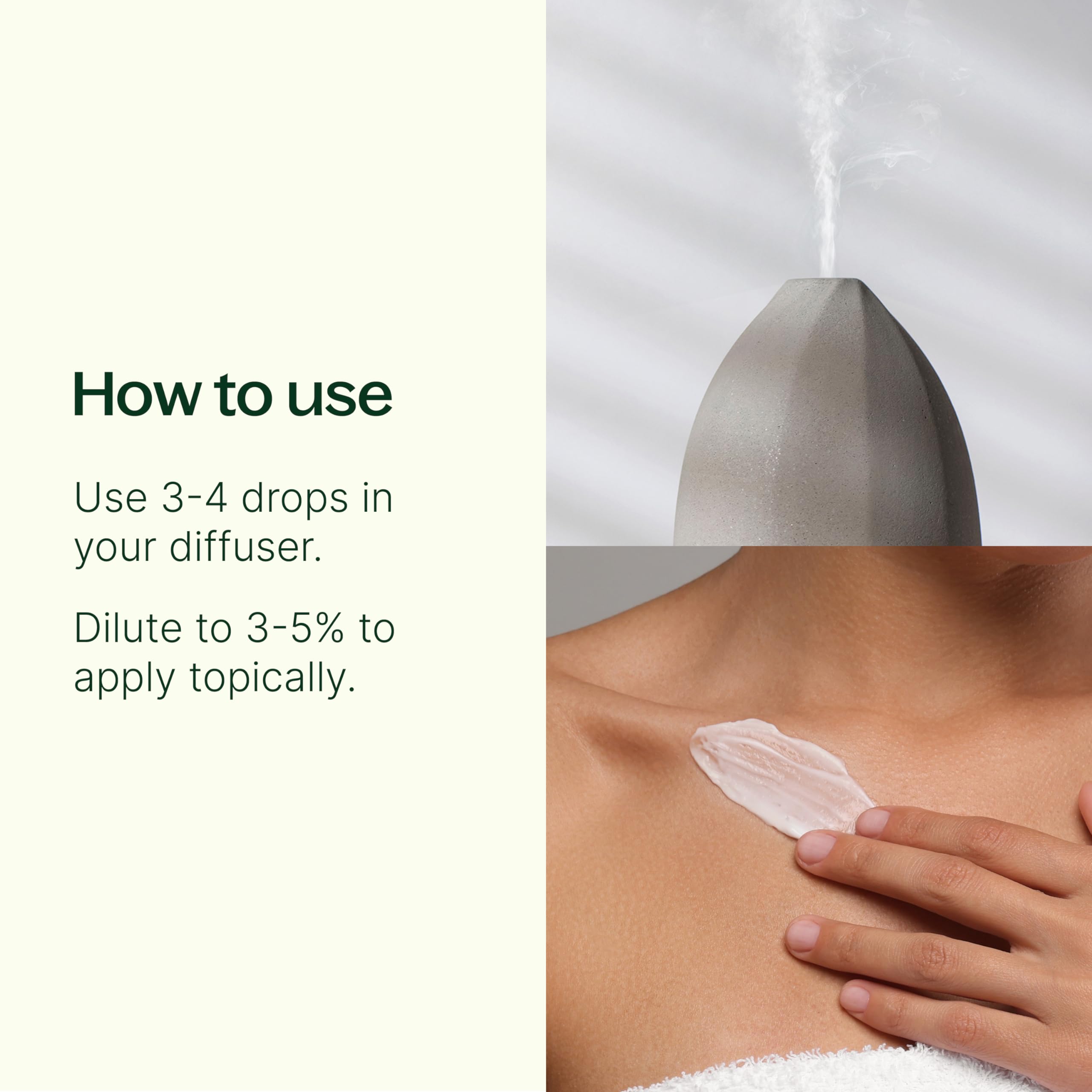 Respir Aid in a diffuser setup creating a calming aroma for easier respiration.