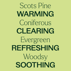 Close-up of Scots Pine oil with pine needles and scent