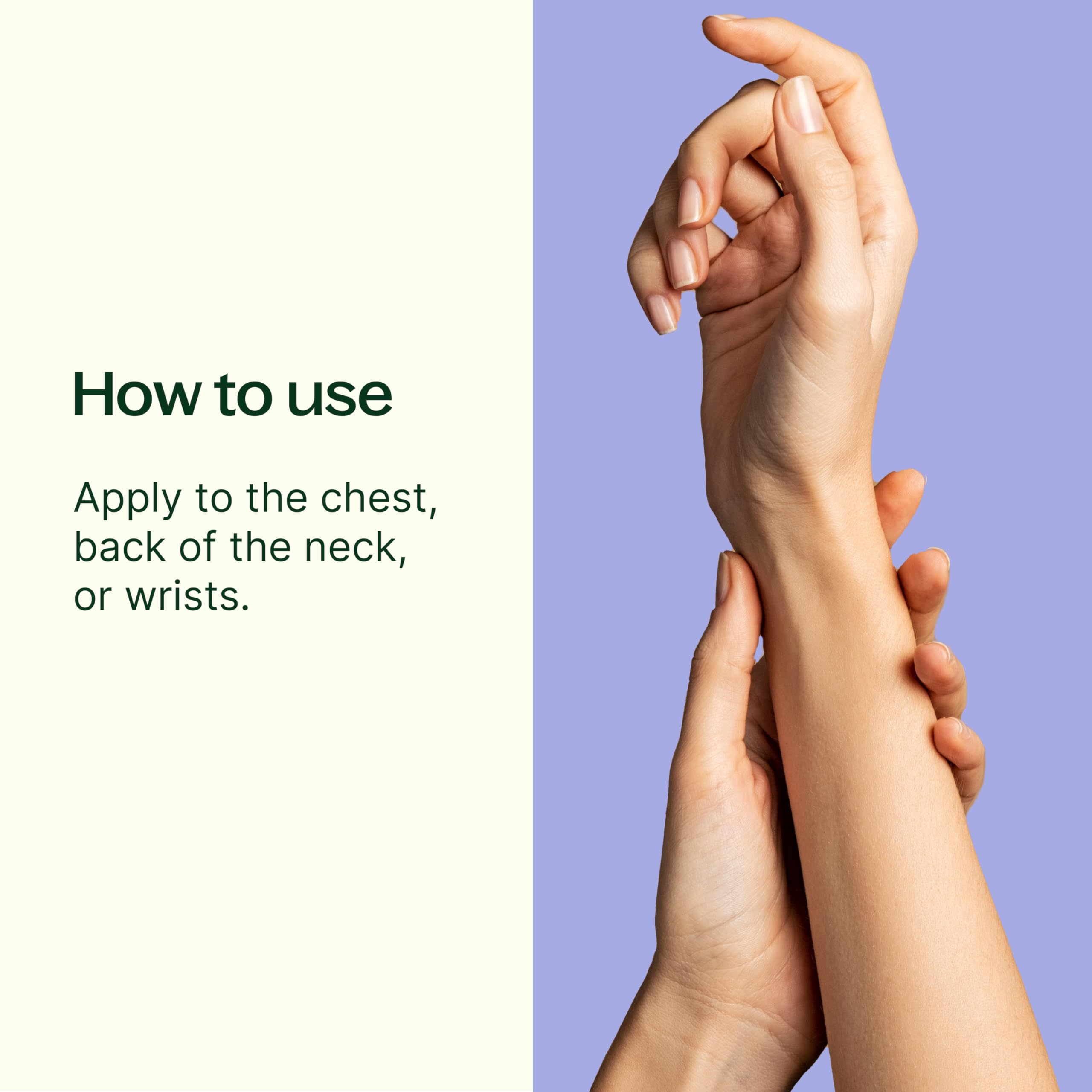 Plant Therapy Sensual applied on arm for easy use