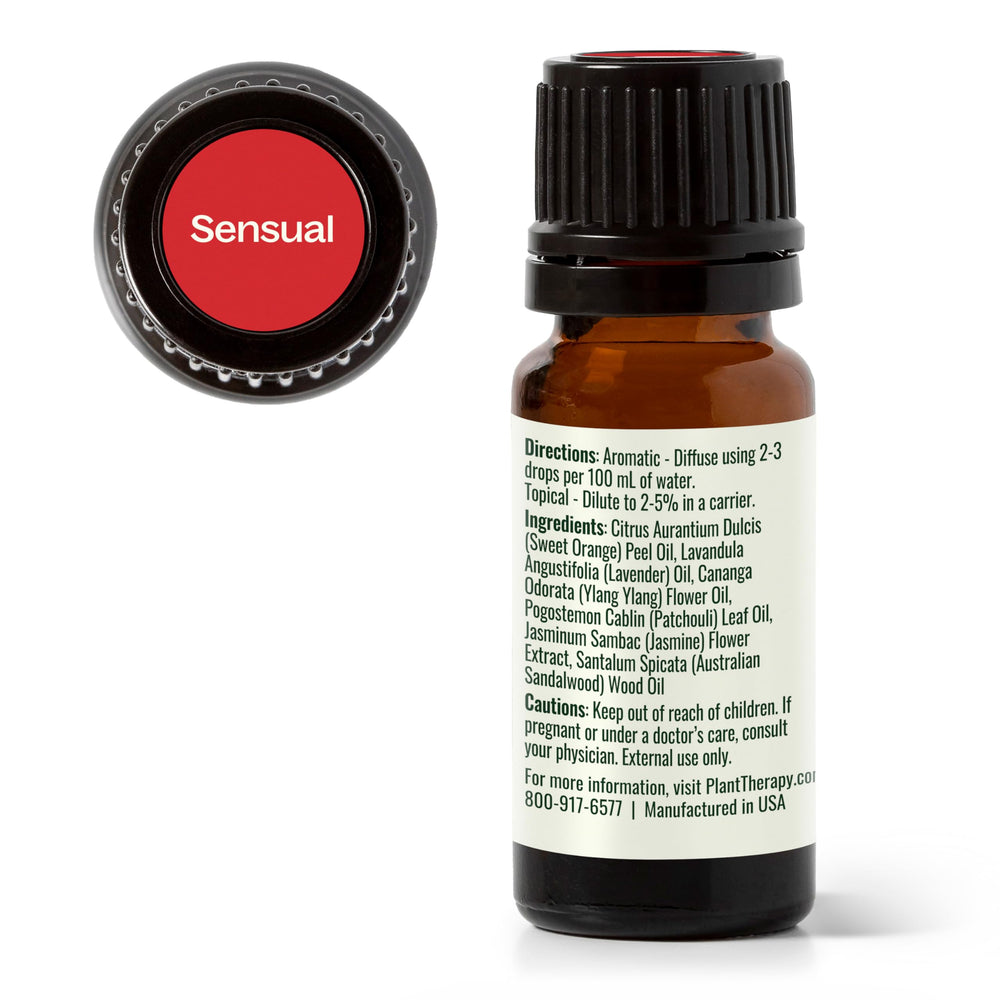 Plant Therapy Sensual warm floral and woody notes visual accents