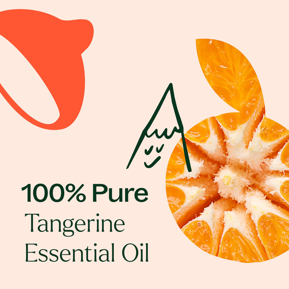 Plant Therapy Tangerine Essential Oil amber bottle conveys storage and stability for long-lasting freshness