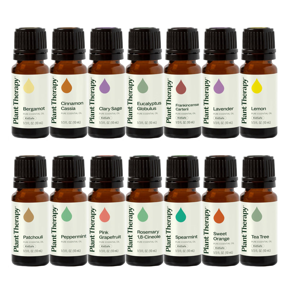 Plant Therapy Lavender bottle for calming aroma diffusion and skin care prep