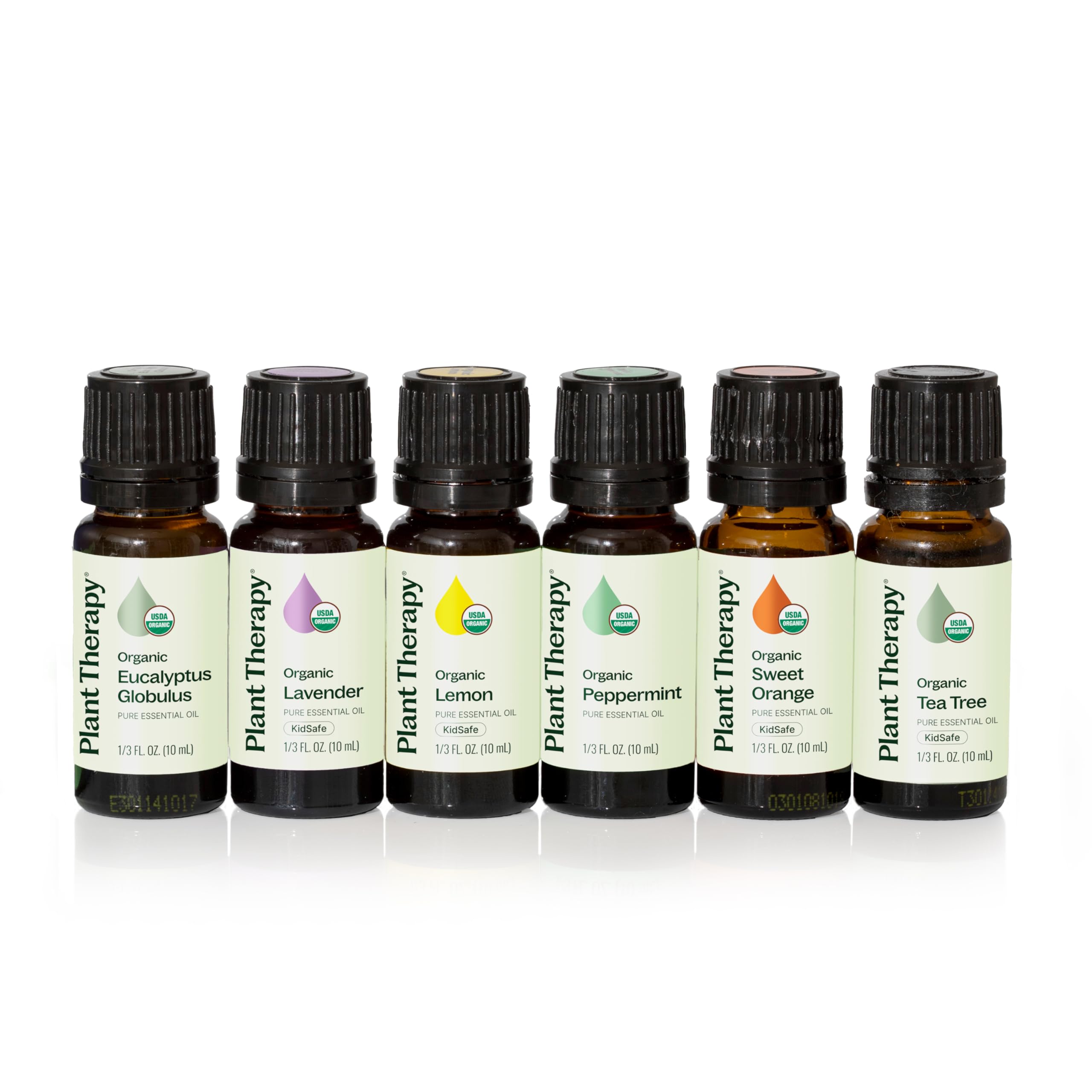 Plant Therapy Top 6 Organic Set box highlighting USDA Organic oils