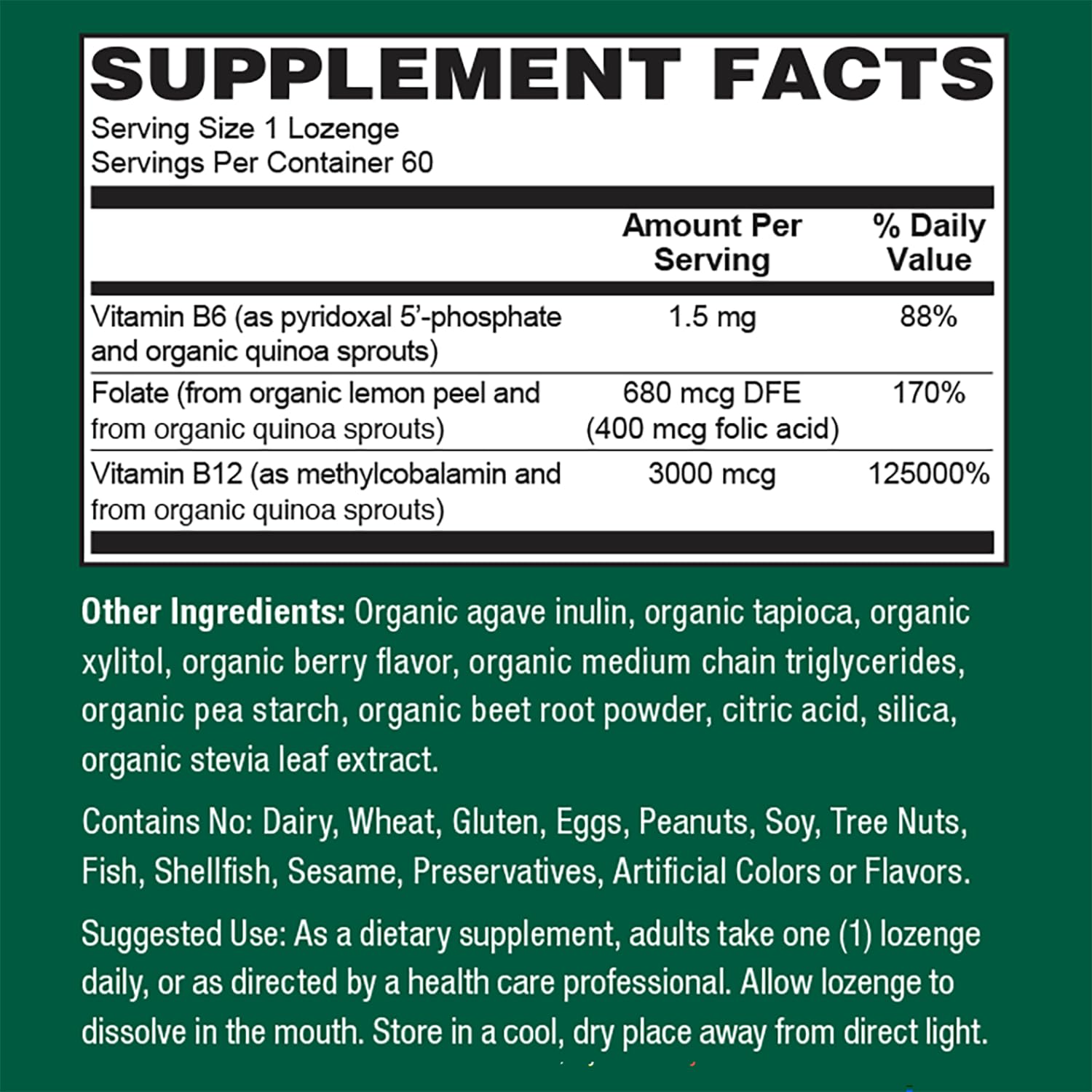 Closeup of PlantFusion lozenge shows smooth texture for quick sublingual absorption.