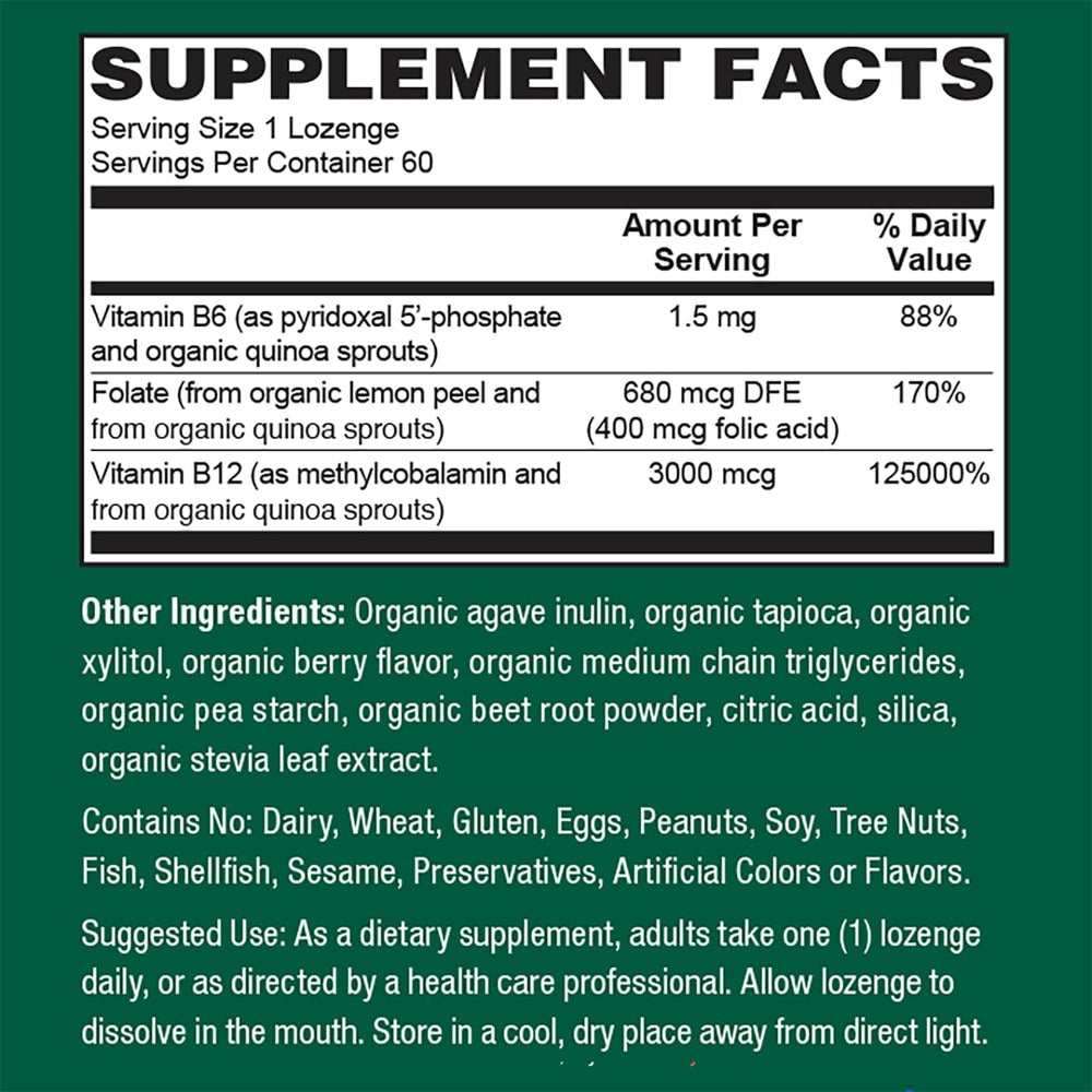 Closeup of PlantFusion lozenge shows smooth texture for quick sublingual absorption.