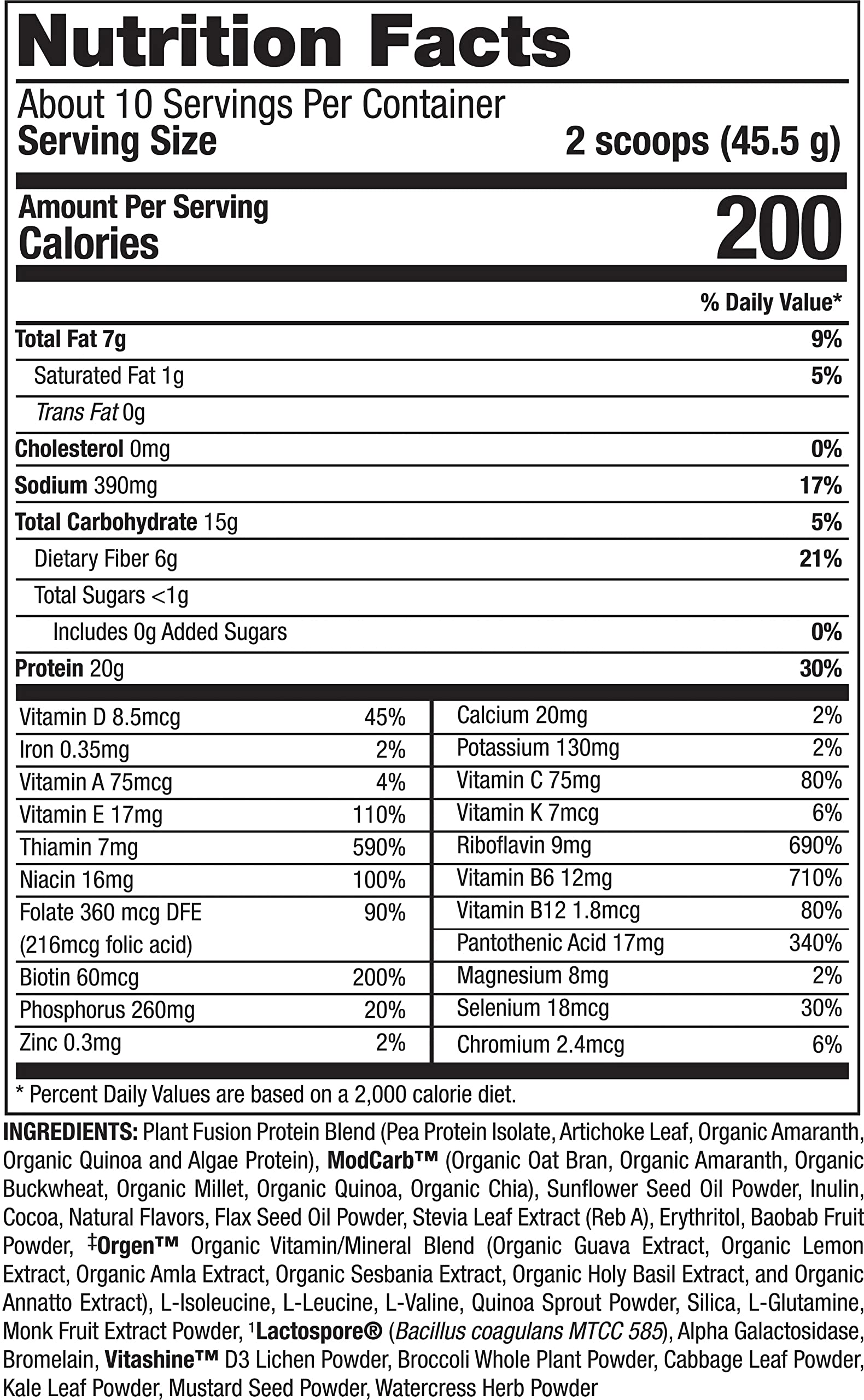PlantFusion Complete Meal 2 lb tub packaging ideal for on-the-go nutrition.