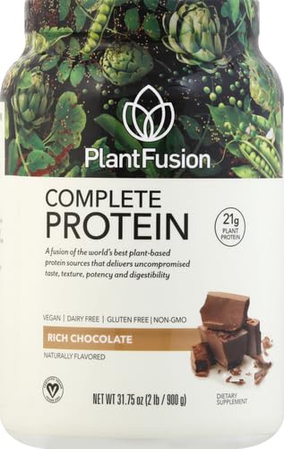 Shaker with PlantFusion Chocolate protein mixture for a quick shake