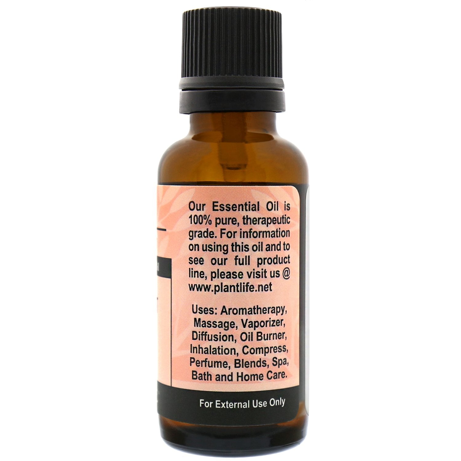 Plantlife Grapefruit aromatherapy oil bottle cap close shows pure, additive-free formula.