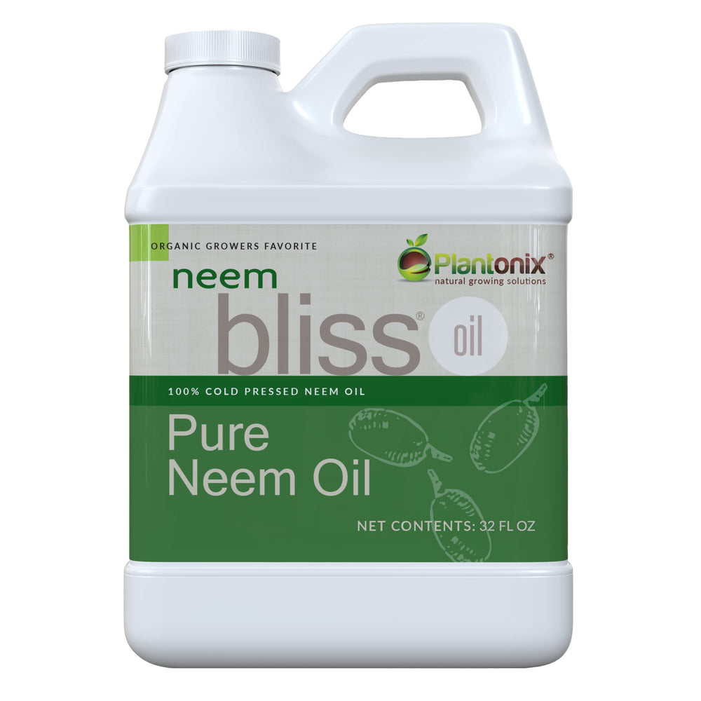 Plantonix Neem Bliss 32 oz bottle ideal for skincare and hair care.
