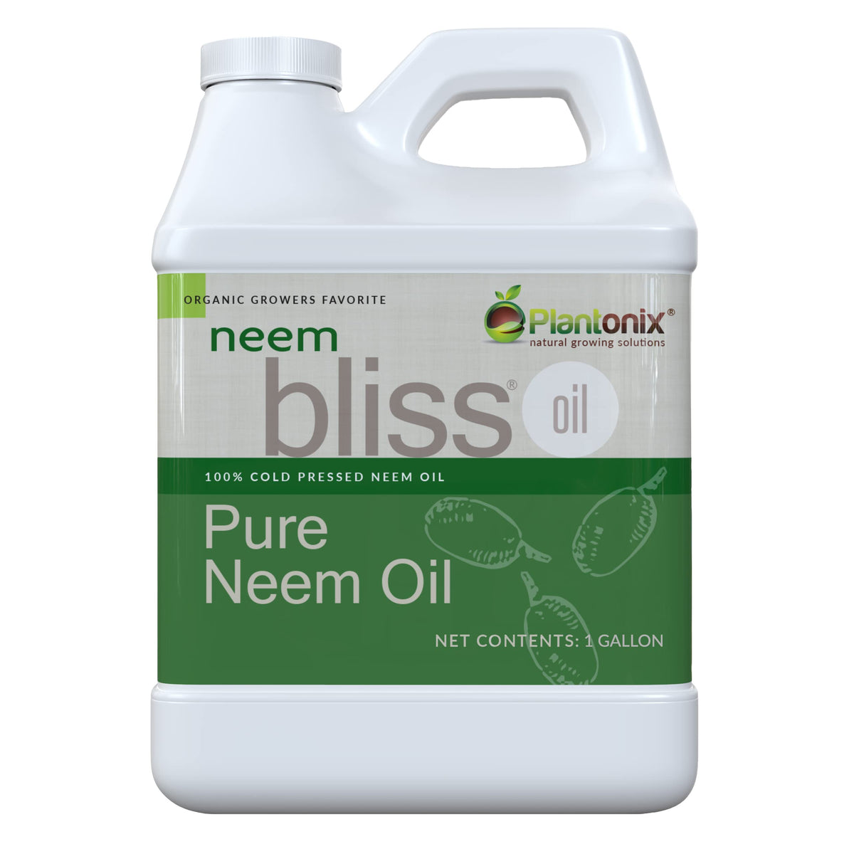 Plantonix Neem Bliss bottle close-up showing pure oil for health and beauty routines.
