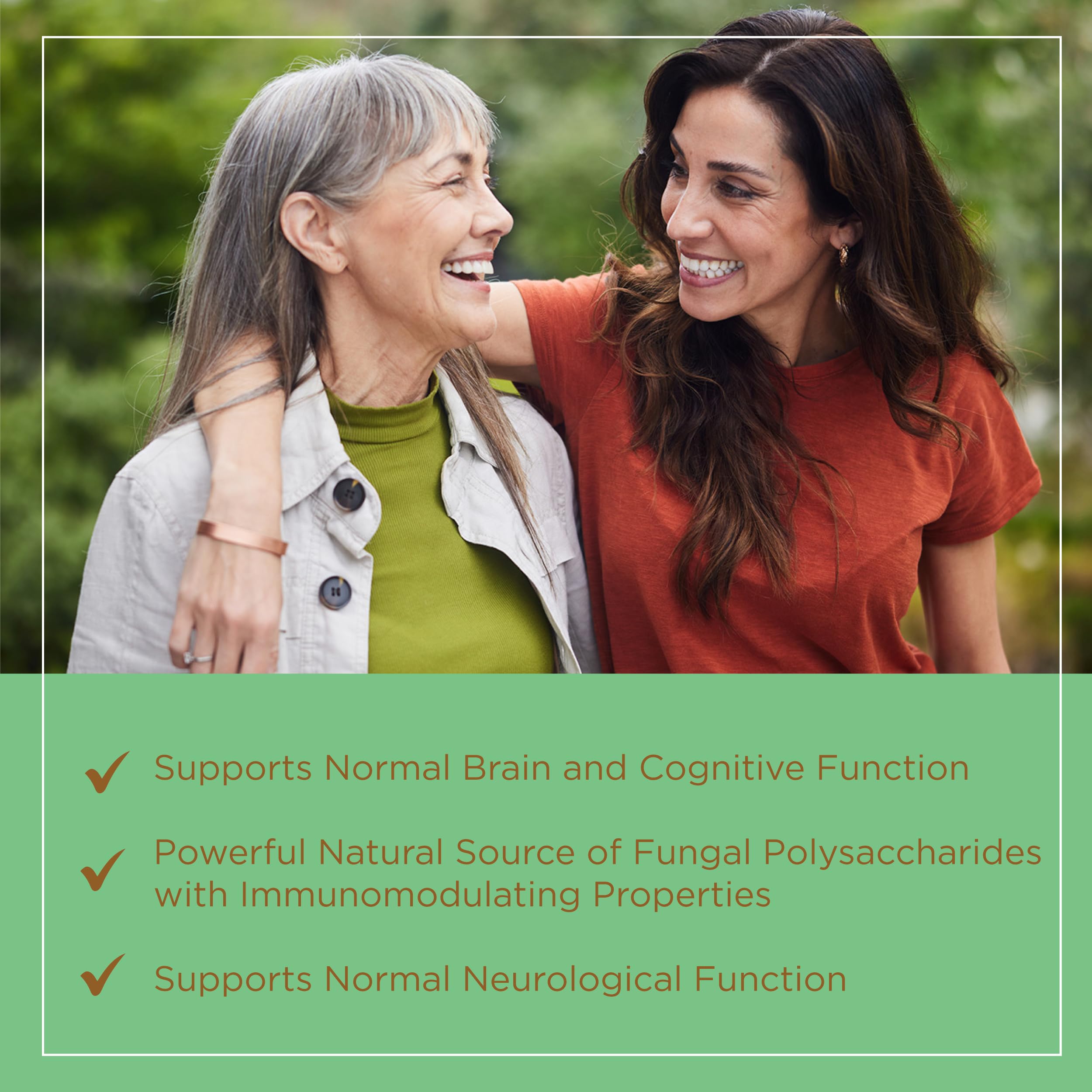 Plantvital Lions Mane capsules pour showing easy daily dosage for focus.