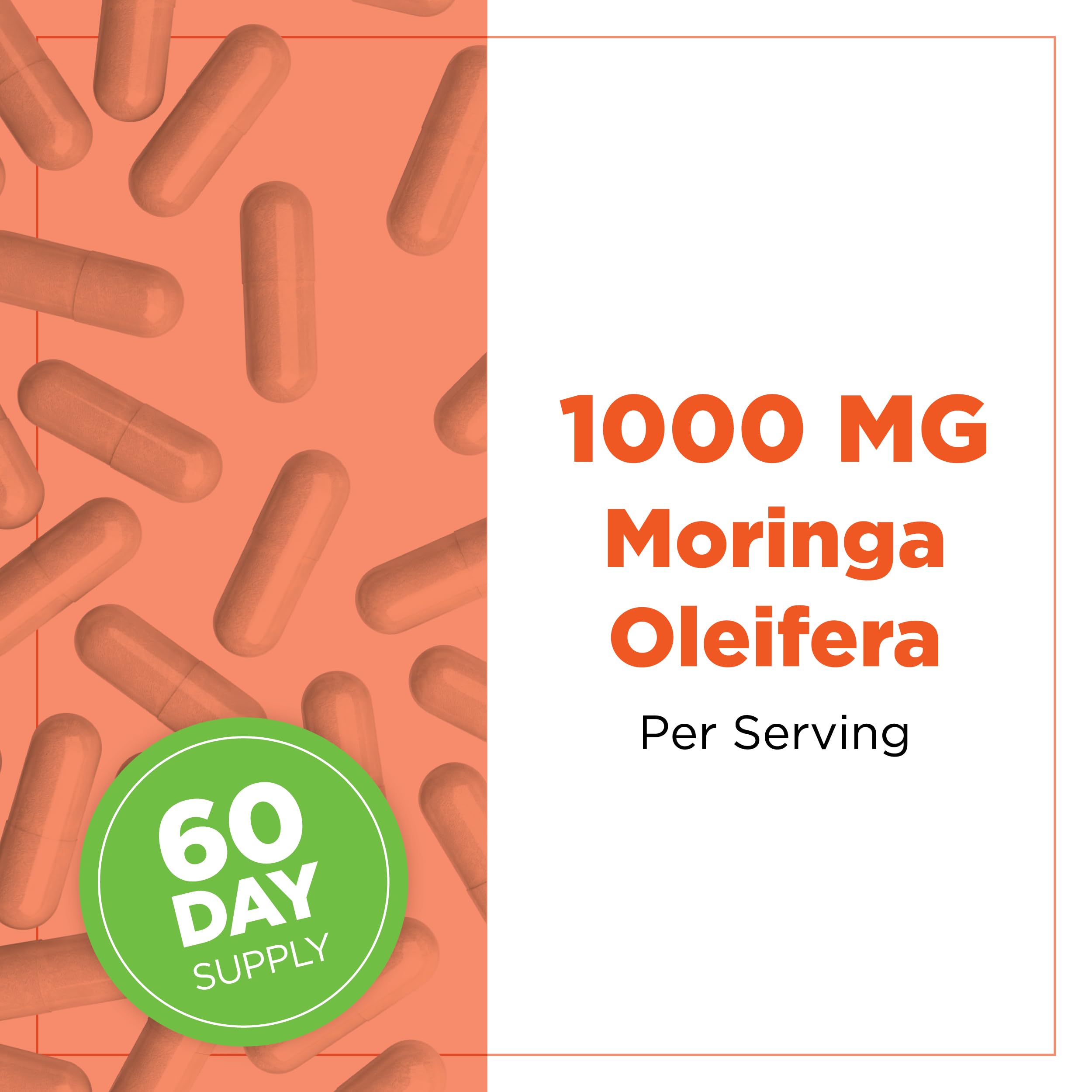 Plantvital Organic Moringa Leaf Capsules close-up ready for daily wellness