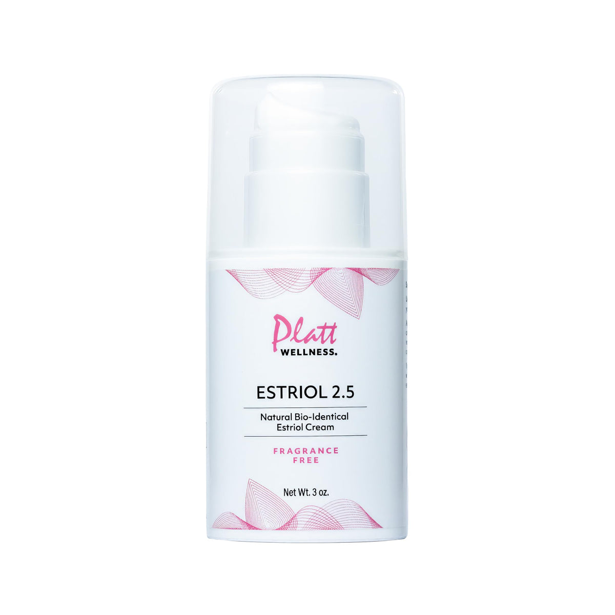 Platt Wellness Estriol Cream jar with label for daily use on mature skin.