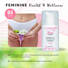 Platt Wellness Estriol Cream being gently applied to the skin as part of daily routine.