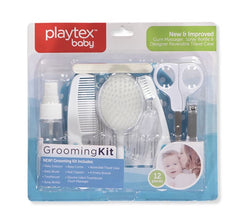 Playtex baby grooming kit with 12 pieces for gentle nail and hair care at home
