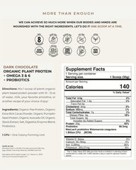 plenti creamy shake close-up showcasing texture and rich cacao flavor.