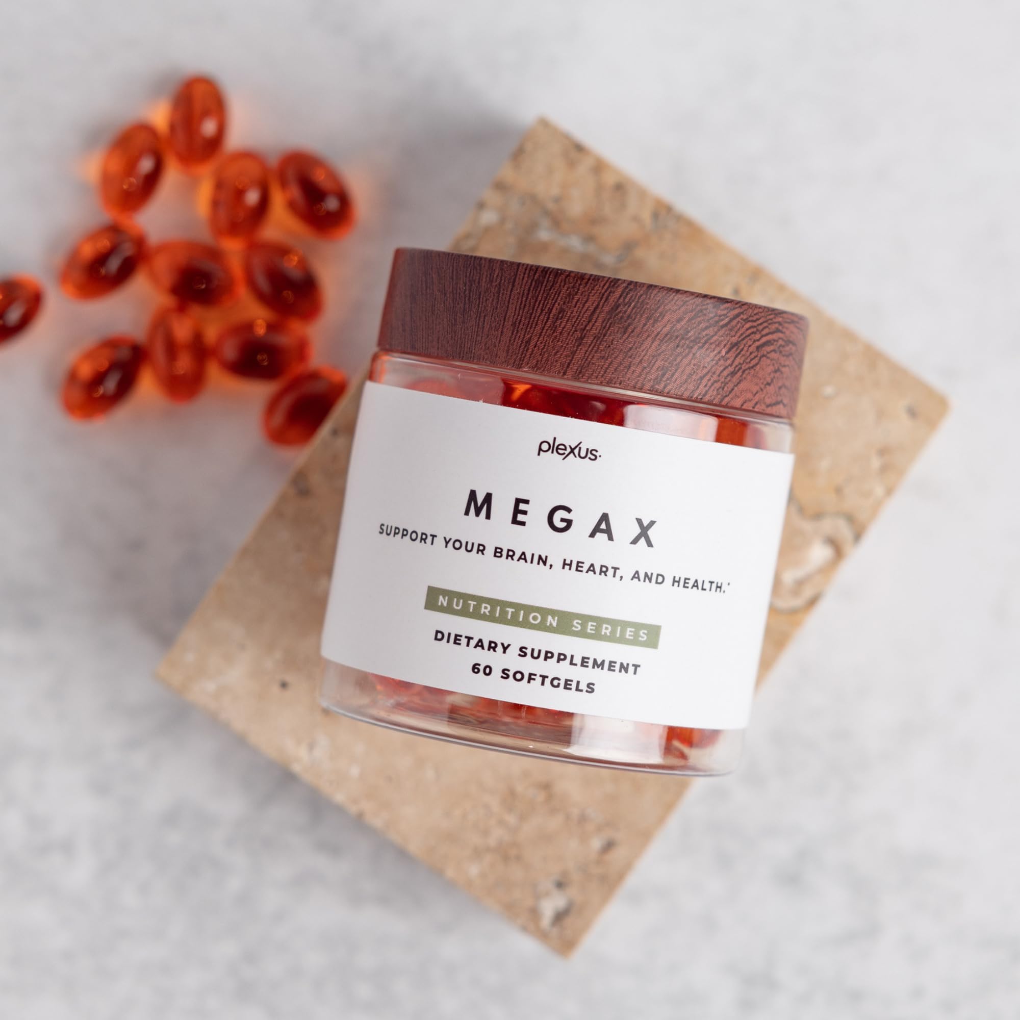 Plexus MegaX includes pomegranate seed oil with punicic acid.
