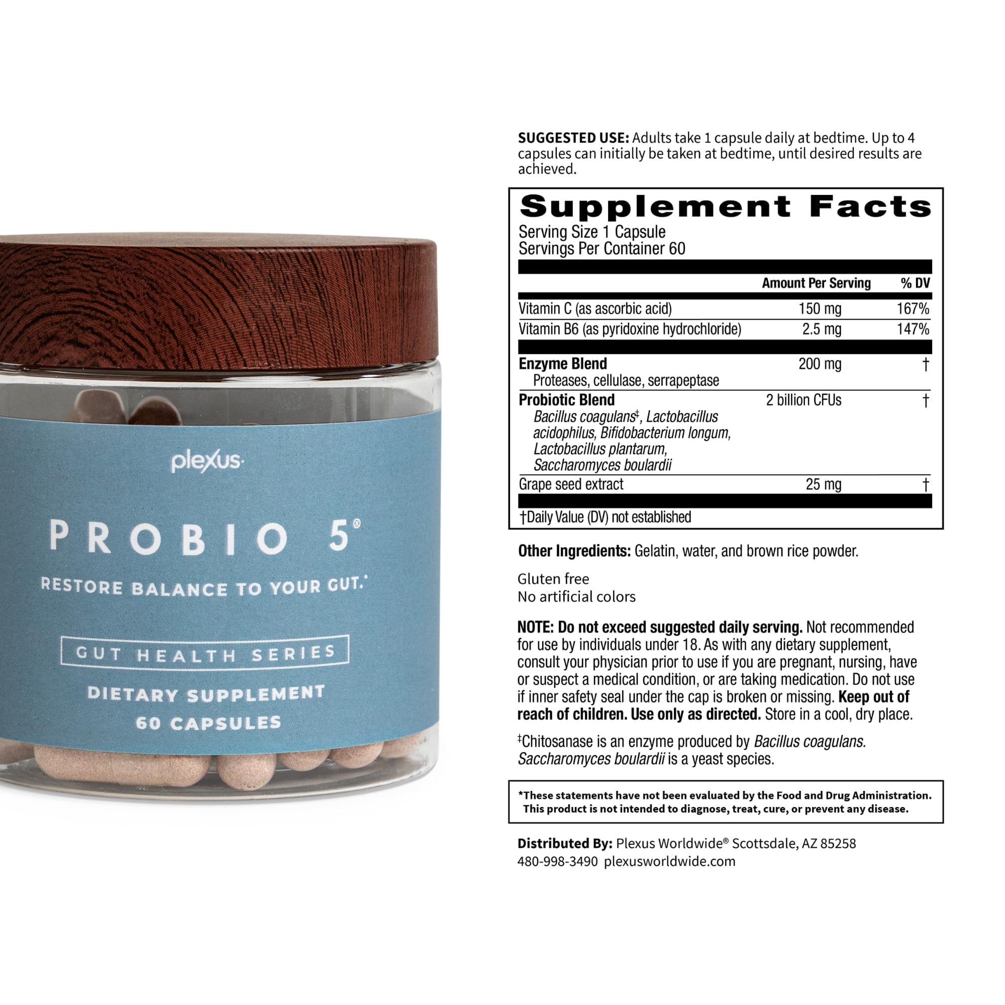 Lifestyle scene suggesting digestive health with Plexus ProBio 5.