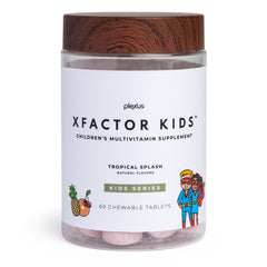 Plexus Xfactor Kids bottle with fruit flavor for easy daily nutrition.