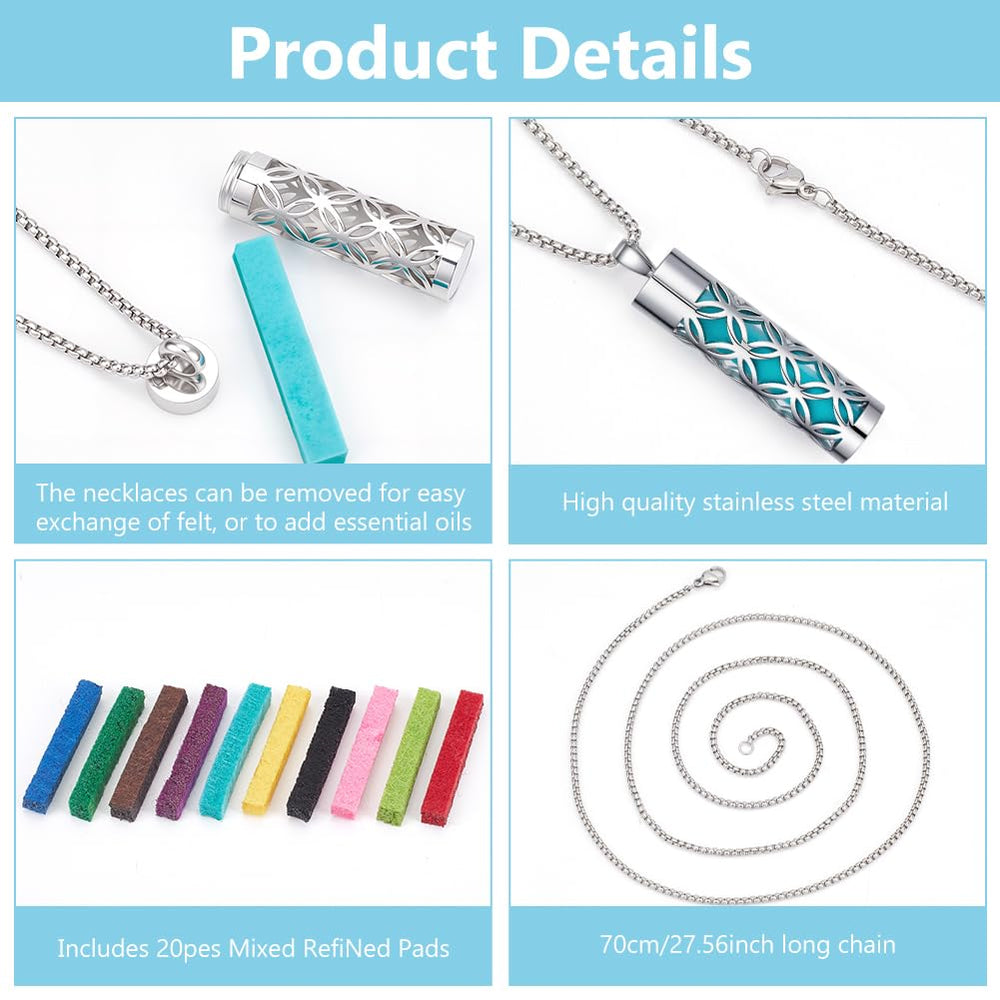 PLIGREAT cylindrical lock pendant design with floral motif for elegant diffusion