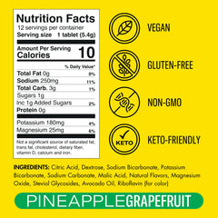 Plink pineapple-grapefruit twist flavor showcased for a refreshing taste.