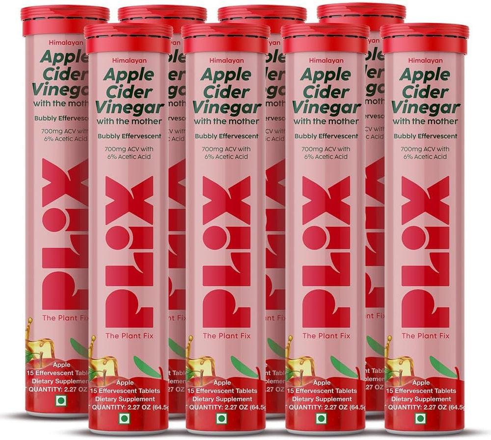 PLIX Apple Cider Vinegar tablets bottle for daily wellness.