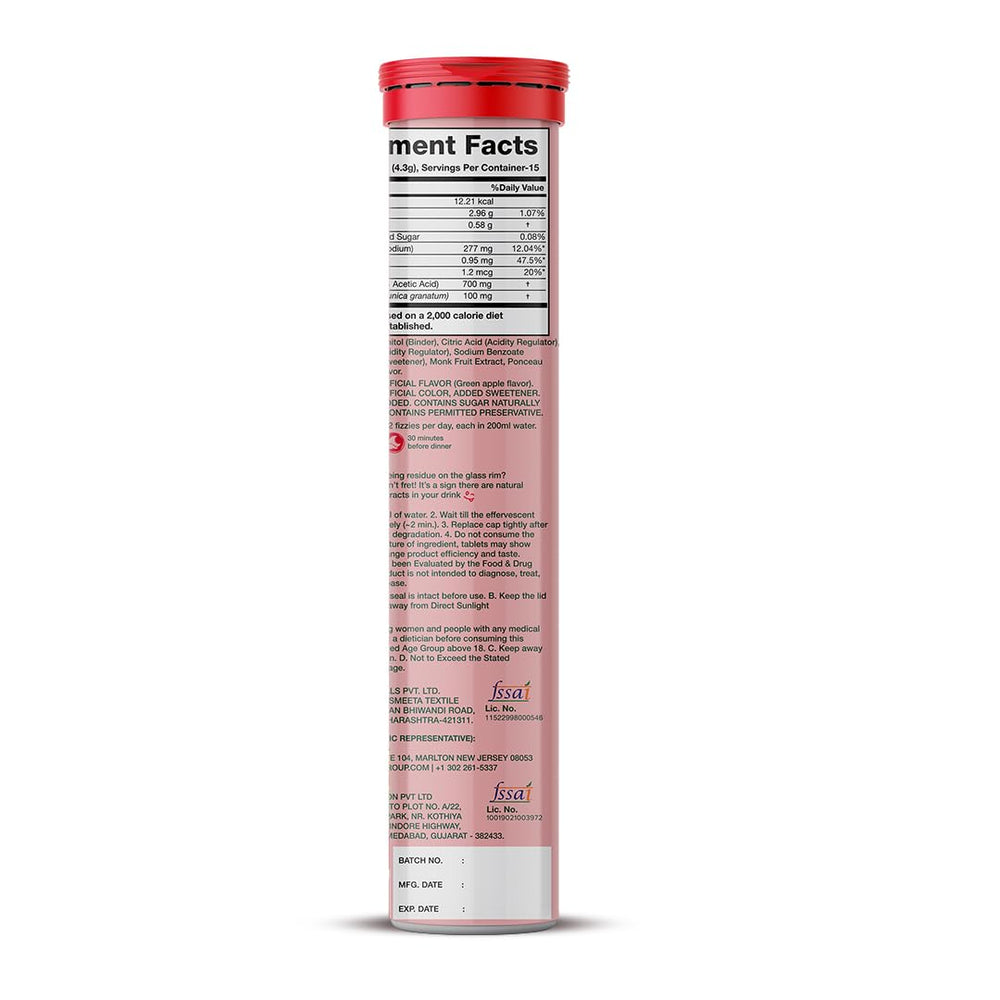 PLIX effervescent tablets dissolving in water for a tasty daily boost.