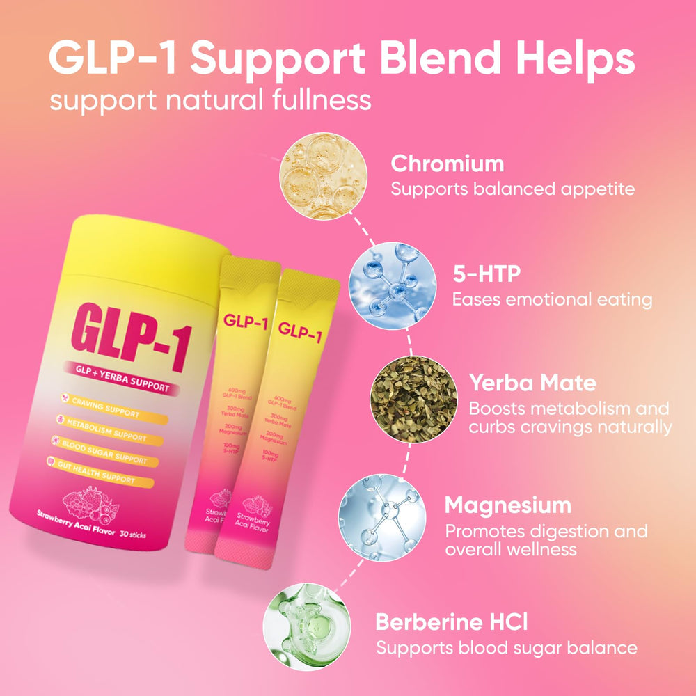 PlocoXe GLP-1 drink mix dissolving in water for quick, refreshing use